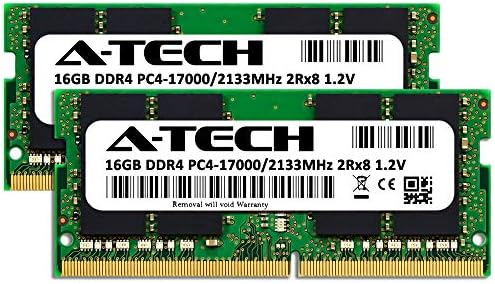 ערכת A-Tech 32GB RAM עבור Dell Latitude 7414, 7214, 5414 מחשב נייד מחוספס | DDR4 2133 MHz SODIMM